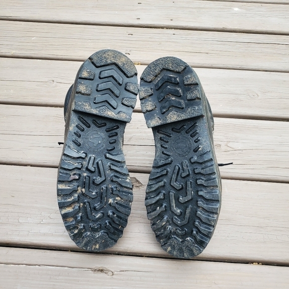 Vintage 80s Black Leather German Bundeswehr Unit Mountain Mountaineering Boots - Picture 7 of 10